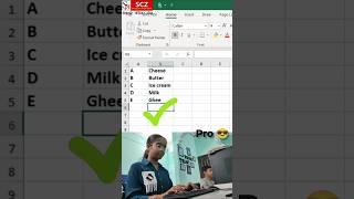 Auto Alphabet Serial Number in Excel 🚀 |Excel Beginner vs Pro Tricks #shorts #excel #viral #exceltip