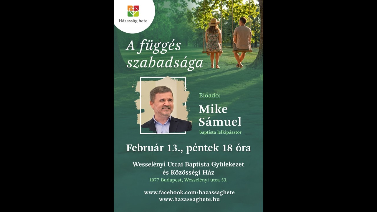 Előadás - 2026.02.13 - Wesselényi utcai Baptista Gyülekezet