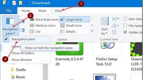 How to Hide or Show Navigation Pane in File Explorer on Windows 10/11
