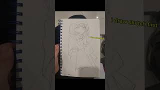 Amelia Watson Drawing 🔍🕵️‍♀️ #drawing #hololive #hololivemyth#art #fanart #sketch#draw #ameliawatson