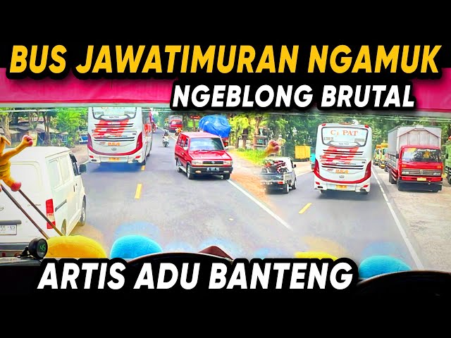 SOPIRNYA NGAMUK ‼️ BUS JAWATIMURAN NGEBLONG BRUTAL SEMUA DILIBAS 🔥 | Trip Report Aksi Bus Balapan class=