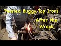 Wrecked Buggy Surrey Top Irons Restored | Engels Coach Shop