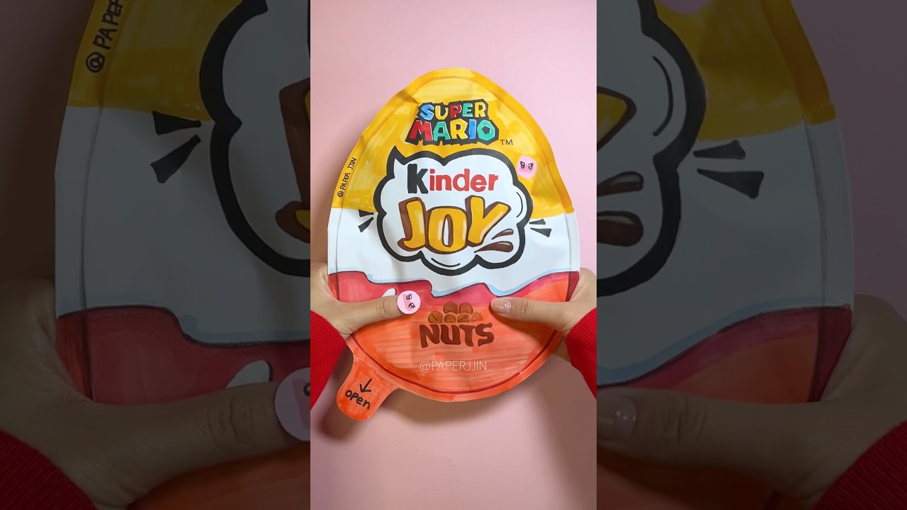 Super mario Kinder joy blind bag 슈퍼마리오 킨더조이 블라인드백 #supermario #kinderjoy #unboxing #diy #papercraft