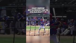 Grady Emerson Best Hs Prospect For The 2026 Mlb Draft?