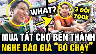 Hỏi mua '3 ĐÔI TẤT' ở chợ Bến Thành, du khách Nhật 'VỘI BỎ CHẠY' khi nghe báo giá 700K | Tin 3 Phút