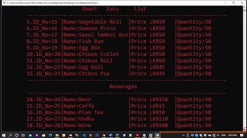 C++ Simple Food Order System Demo