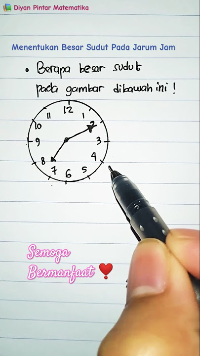 How to Calculate the Angle on a Clock Hand | 7:10 AM‼️