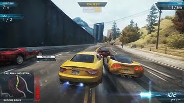 Maserati GranTurismo MC Stradale Red Shift Need For Speed Most Wanted 2012 Gameplay