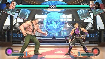 Haggar & Ryu vs Hawkeye & Winter Soldier (Hardest AI) - Marvel vs Capcom: Infinite