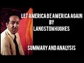 Let America be America Again | Langston Hughes | Summary and Analysis
