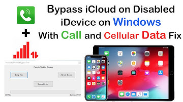 iCloud Bypass on Windows With Call and Cellular Data Fix for Disabled iDevice
