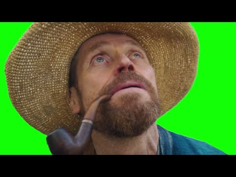 Willem Dafoe Looking Up Green Screen