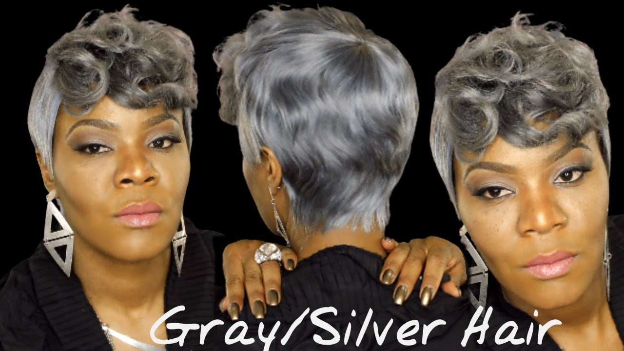 Gray Silver Hair Dye Tutorial Youtube