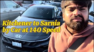 Kitchener to Sarnia | Ontario Canada by Car | Winter travel in Canada 2024 | POPA Ride in CANADA |