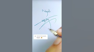 Nayab name #sign #signature #nayab #n
