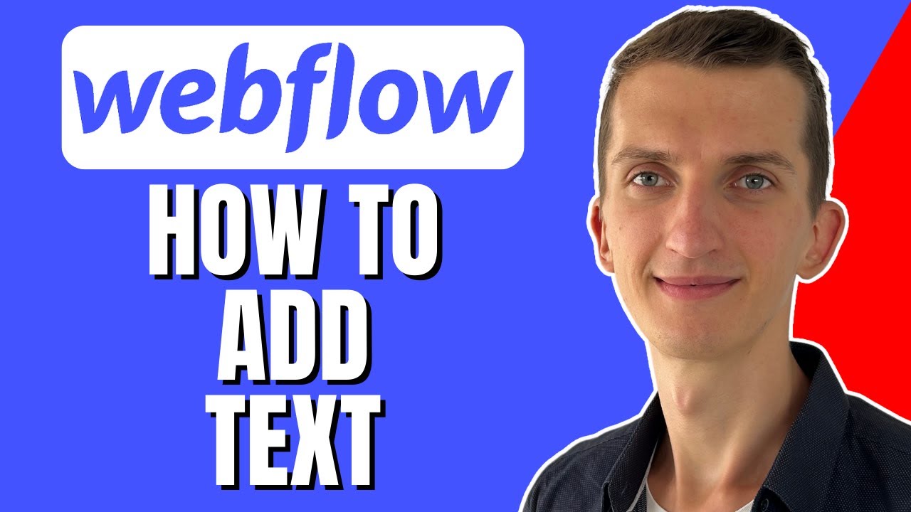 How To Add Text In Webflow (For Beginners) - YouTube