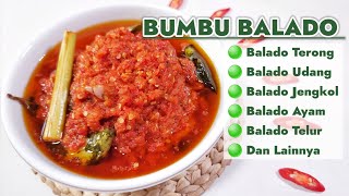 RESEP BUMBU BALADO ENAK PRAKTIS TAHAN LAMA  ||  BISA BUAT 3KILO AYAM DAGING DAN LAINNYA