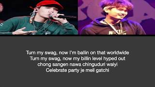 BTS J-HOPE - HANGSANG FT SUPREME BOI (LETRA FACIL/ FACIL PRONUNCIACION)