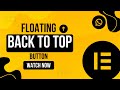 How to Add Scroll to Top &amp; WhatsApp Chat Button in WordPress | Floating Back to Top | Elementor Free