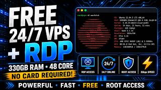 FREE 24/7 VPS + RDP with 330GB RAM & 48 Core CPU | Root Access | INFINITE LABS screenshot 4