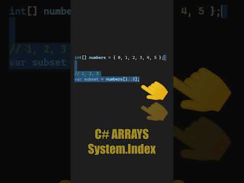 Did You Use The C# Array Index Feature? #shorts