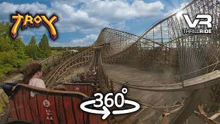 360° TROY 🤪 You Wont Believe How Intense the last row is! Toverlands Wildest VR #rollercoaster