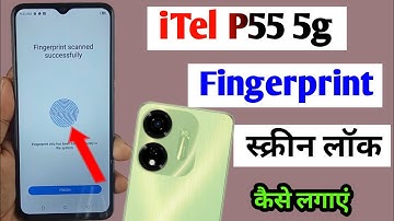 iTel p55 5g me fingerprint screen lock kaise lagaye / how to set fingerprint screen lock itel p55