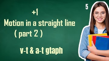 HSA Physical science //Module 1/part5/+1 chapter Motion in a straight line/v-t & a-t graph.