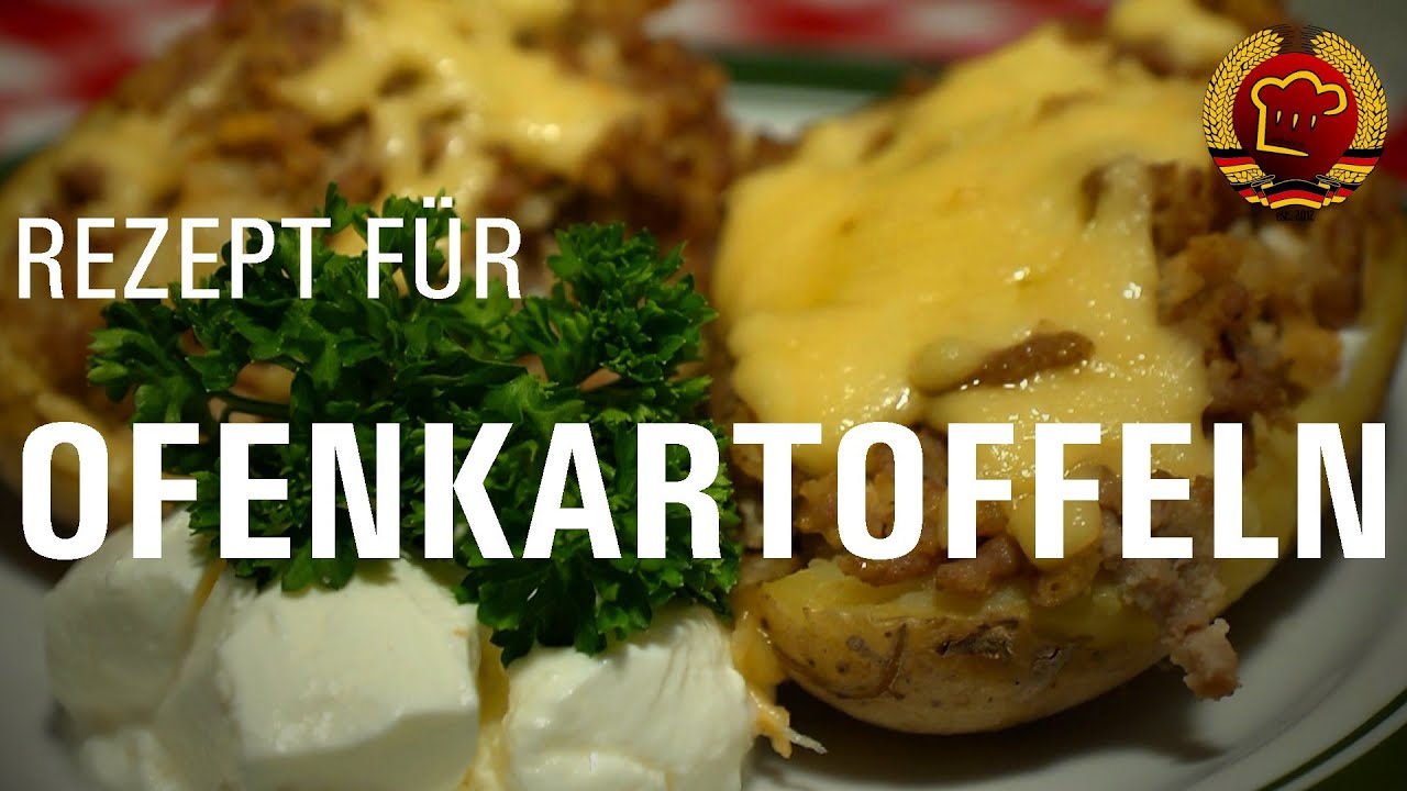 Geniales Rezept für überbackene Ofenkartoffeln mit Füllung (altes DDR Rezept)