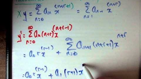 Differential Equations 16 a : Frobenius Method Example 2 Part 1