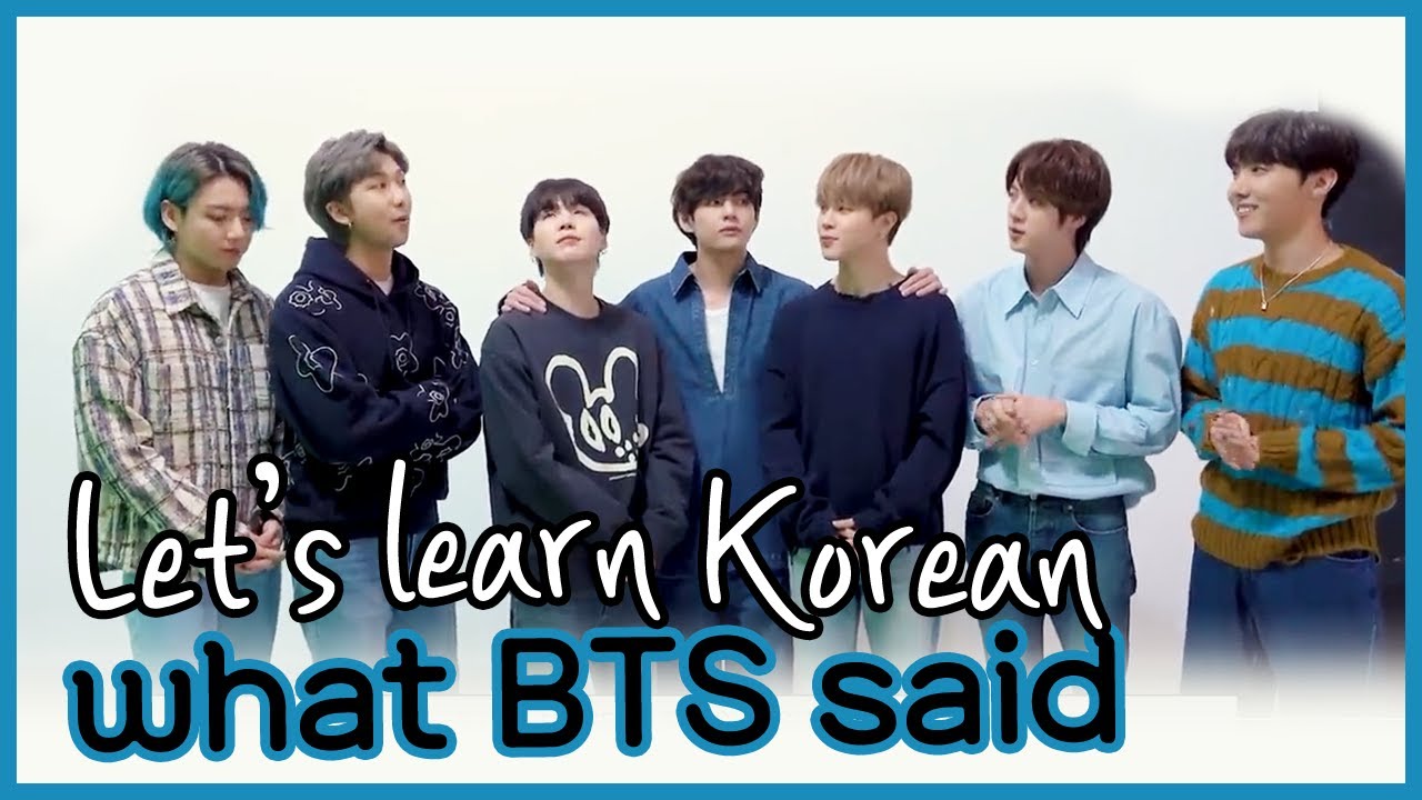 Only 3 Korean Sentences that BTS said | Learn Real Korean Conversation