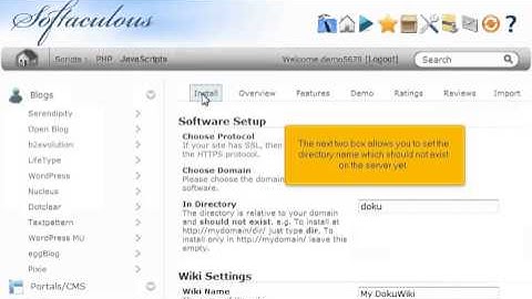 How to Install Dokuwiki from Softaculous (Flipper Host)