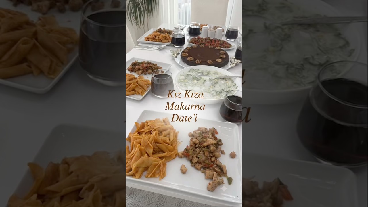 Kız kıza kafa dağıtmalık o şahane makarna date’i! 🍝✨ #pratiktarifler #sohbetlitarifler