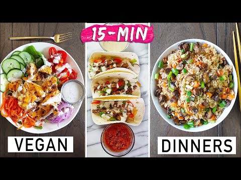 FIRE AF 🔥 15-MIN VEGAN DINNER IDEAS!