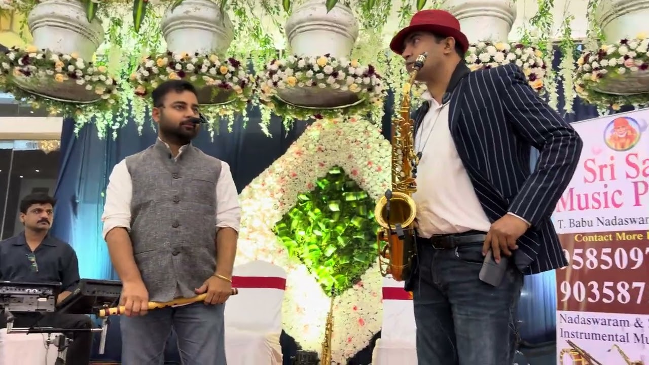 Sri Sai music party 9585097553 saxophone flute Instrumental Music live 