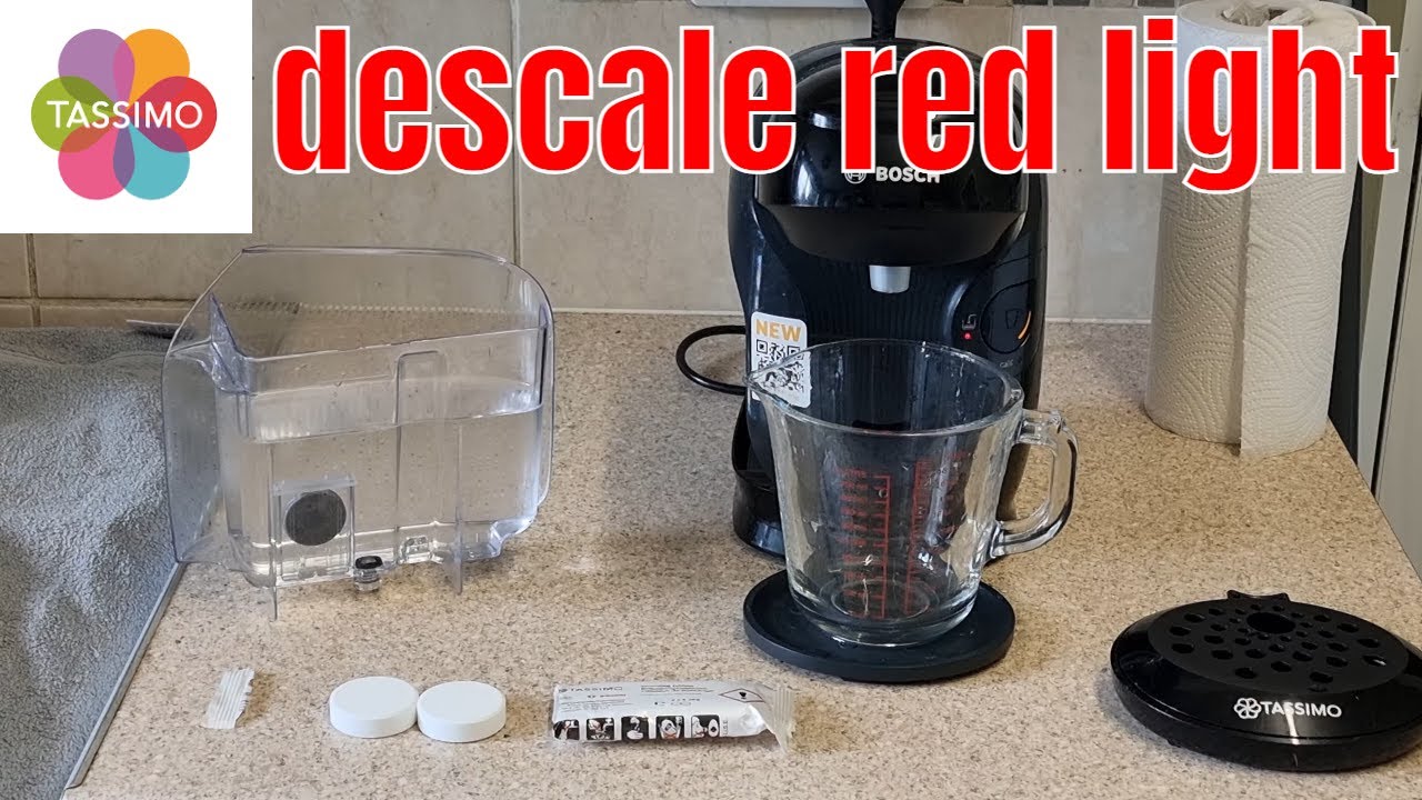 Tassimo descale red light flashing cleaning prosess easy to -