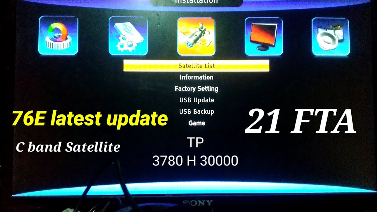 76 East latest  c band satellite