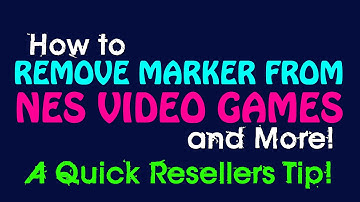 HOW TO REMOVE MARKER FROM VIDEO GAMES | NES NINTENDO | DIY CLEANING