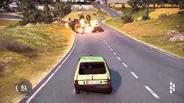 Just Cause 3: Car crash physics