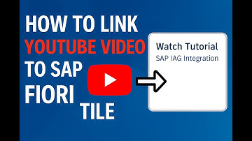 SAP Fiori Hack: Launch YouTube Tutorials from Your Home Screen!