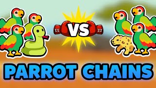 Super Auto Pets but we can only use PARROT CHAINS