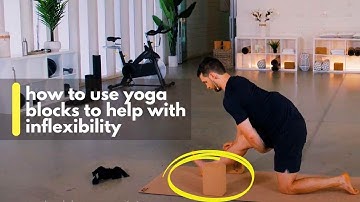 How To Use Yoga Blocks For Inflexible Beginners | Quick 3 Minute Routine To Stretch Your Hips & Legs