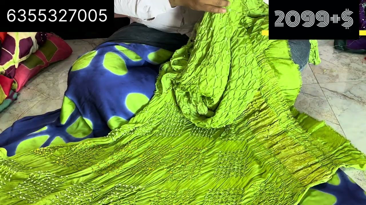 Modal silk bandhej class 3 pcs suit