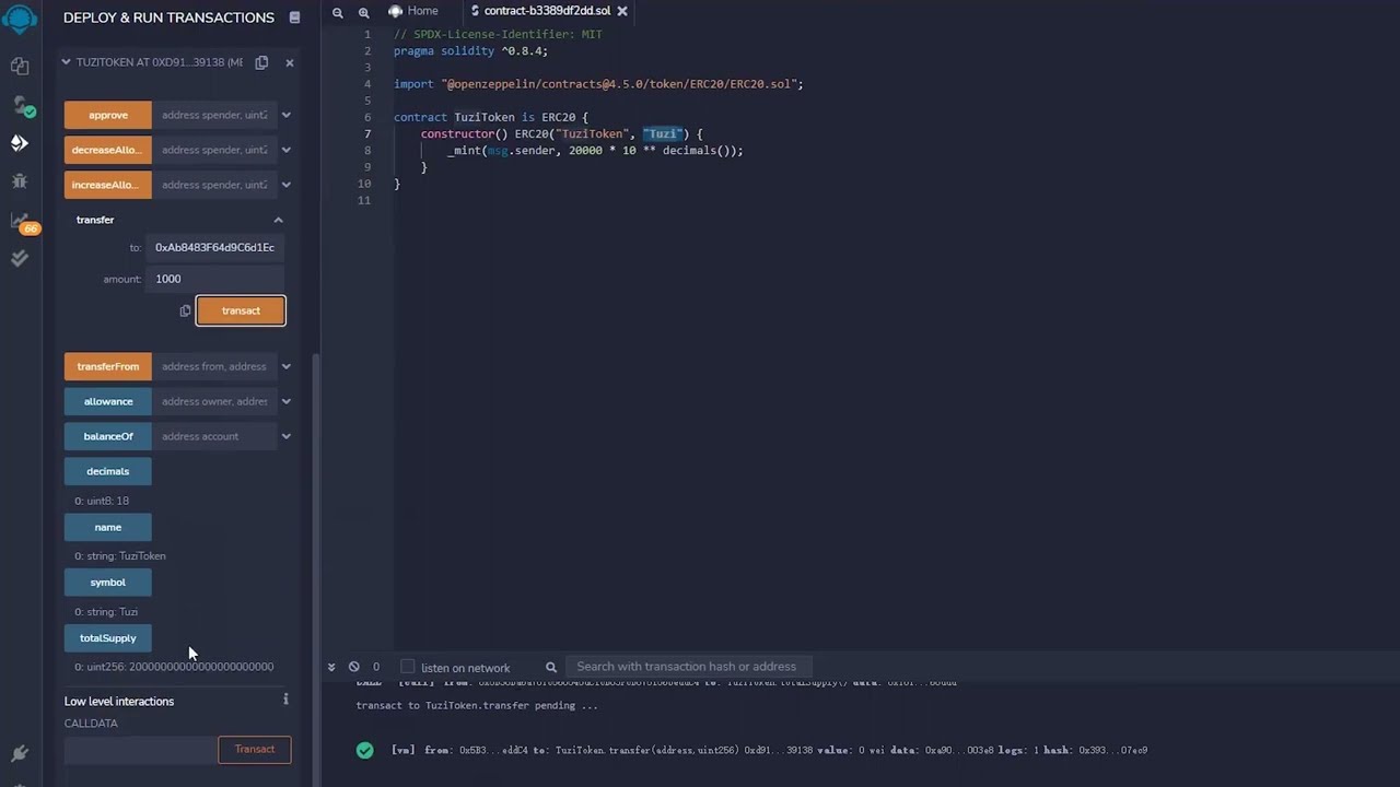 Creating ERC20 Token with Fixed Supply