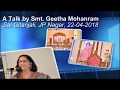 Smt Geetha Mohanram at Sai Gitanjali on 22-04-2018