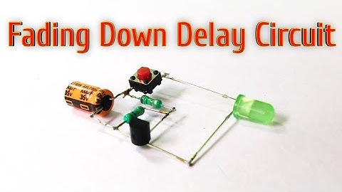 Fading down delay circuit using BC547 transistor