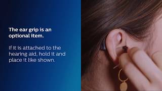 How to insert and remove a HearLink BTE hearing aid