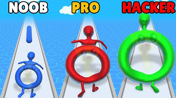 NOOB vs PRO vs HACKER in Hole Master!