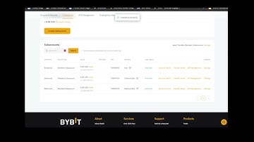 Creating Subaccounts on Bybit