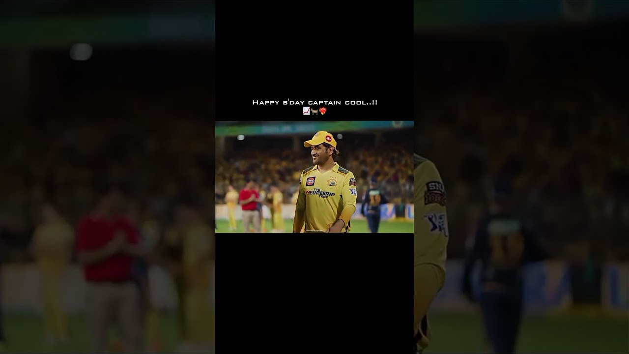 thala dhoni birthday edit